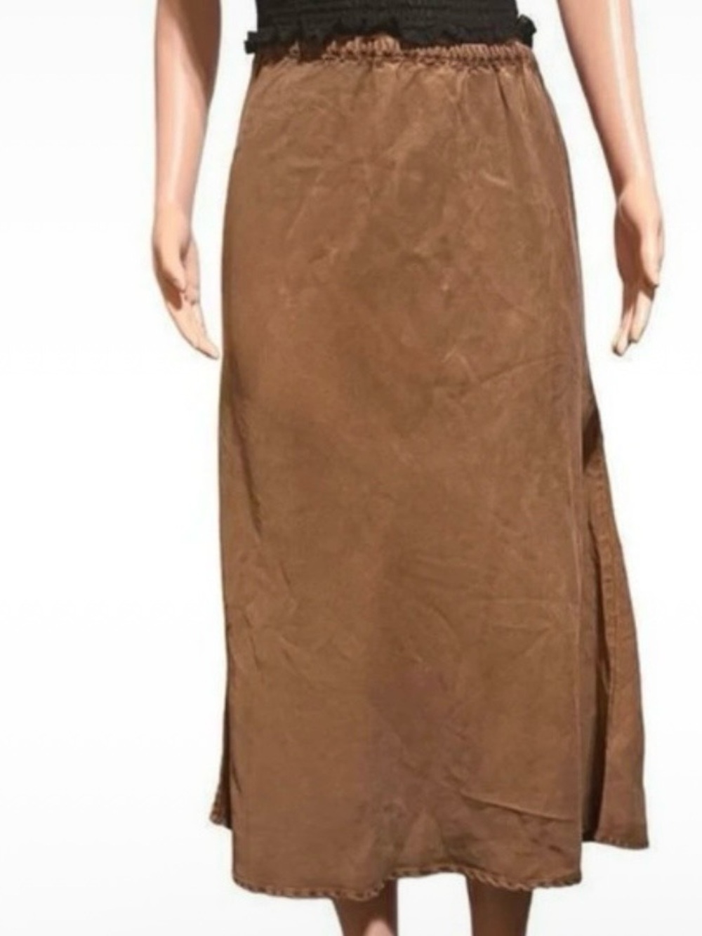 Pulp Women's Tencel Ginger Snap Midi Skirt M